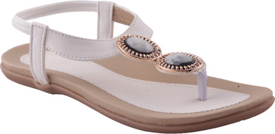 

Adorn Women White, Beige Flats