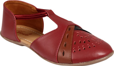Jade Women Maroon Flats