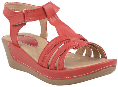 

Adorn Women Red Wedges