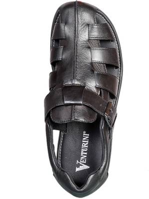 Venturini Men Black Sandals