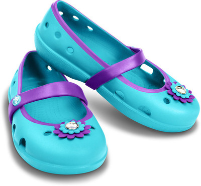 

Crocs Girls Slip-on Clogs(Blue, Surf/neon purple