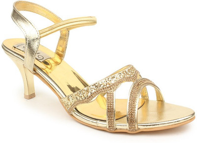 

Sindhi Footwear Women Gold Heels