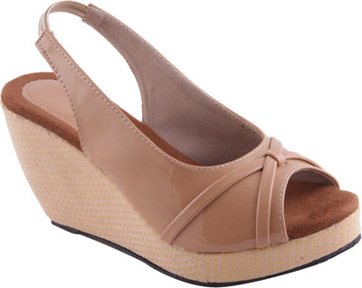 

Adorn Women Beige Wedges