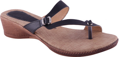 

Adorn Women Black and Brown Wedges