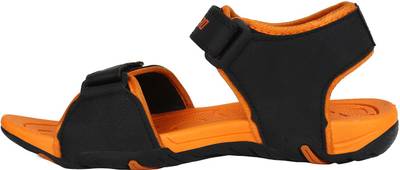 Aero Men BLACK::ORANGE Sandals