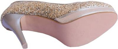 MadeinMyIndia Women Gold Heels