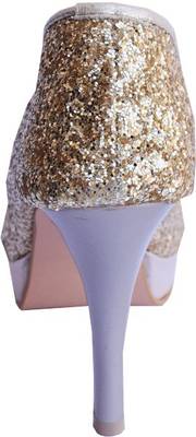 MadeinMyIndia Women Gold Heels