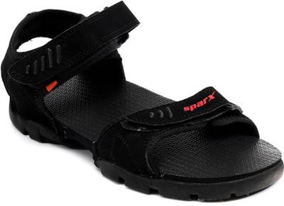 Sparx Men Black Black Sports Sandals