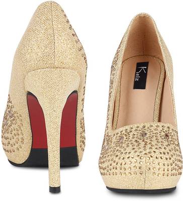 Kielz Women Gold Heels