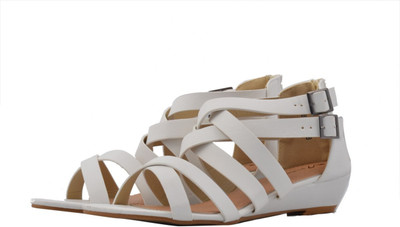 

Shuberry Women White Wedges