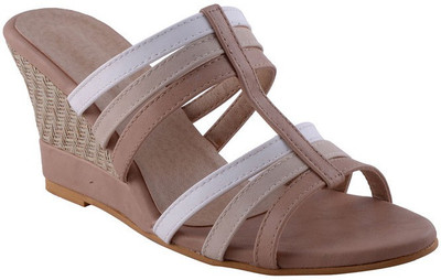 

Adorn Women Beige Wedges