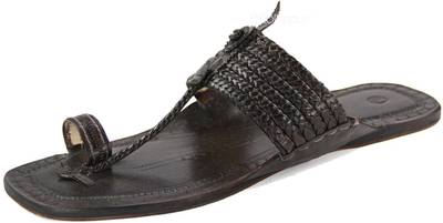 eKolhapuri Men Dark Brown Sandals