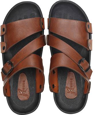Kraasa Men Tan Sandals