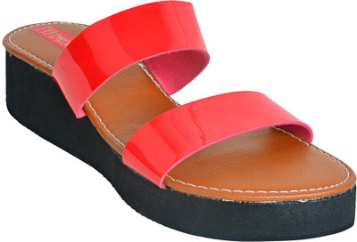 

Footrendz Women Red Wedges