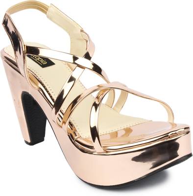 Shoetopia Women Copper Heels