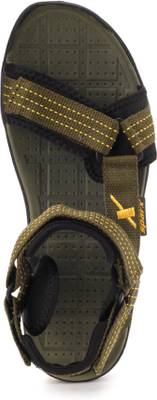 Sparx Men Olive Yellow Sports Sandals