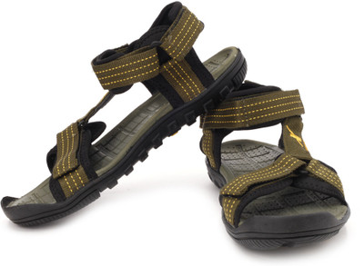 16 OFF on SPARX Sparx Men SS 424 Olive Yellow Floater Sandals Men