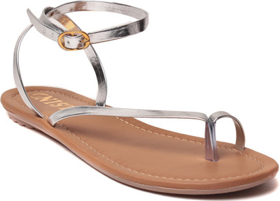 

Gnist Women Silver Flats