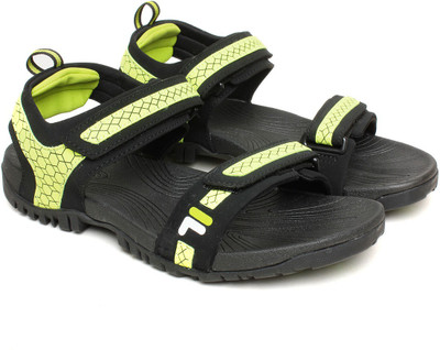 

Fila Men Blk/Neo Grn Sports Sandals