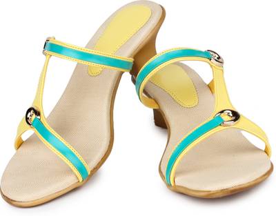 Shezone Women Yellow Heels