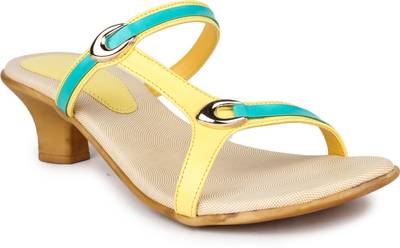Shezone Women Yellow Heels