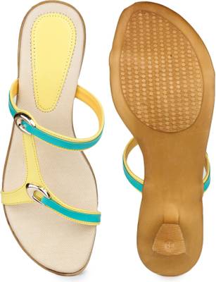 Shezone Women Yellow Heels