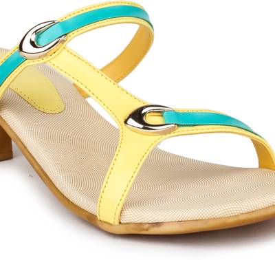 Shezone Women Yellow Heels