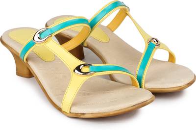 Shezone Women Yellow Heels