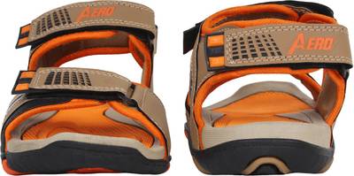 Aero Men BLK::ORG::TAN Sandals