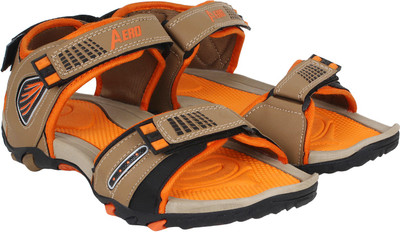 

Aero Men BLK::ORG::TAN Sandals