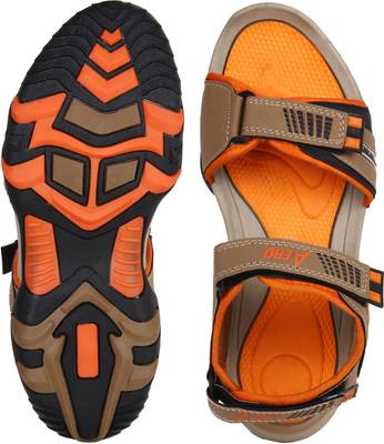 Aero Men BLK::ORG::TAN Sandals