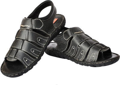 

LeCobbs Men Black Sandals