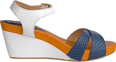 Hidesign Women Blue::Yellow Heels