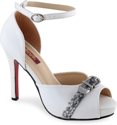 

Shuz Touch Women WHITE Heels