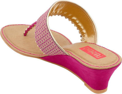 

Footrendz Women Pink Wedges