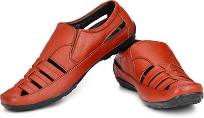 HNT Men Tan Sandals