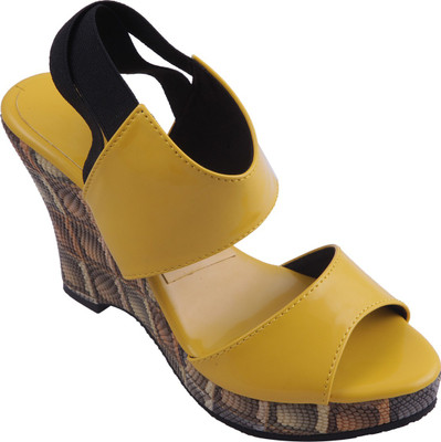 

Adorn Women Yellow Wedges