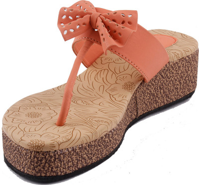 

Foot Wagon Women Orange Wedges