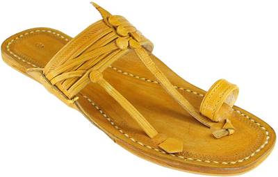eKolhapuri Men Yellow Sandals
