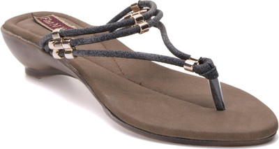 

Flat n Heels Women Black Wedges