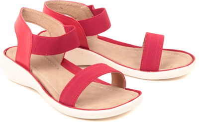 

Bare Soles Women red Flats