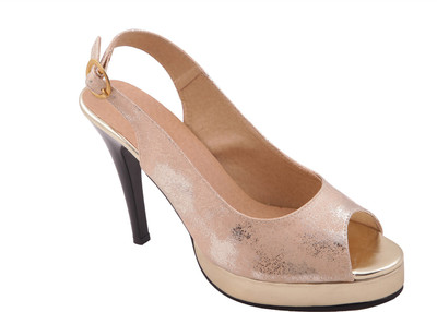 

Adorn Women Gold Heels