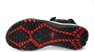 ABS Men BLACK/RED Sandals