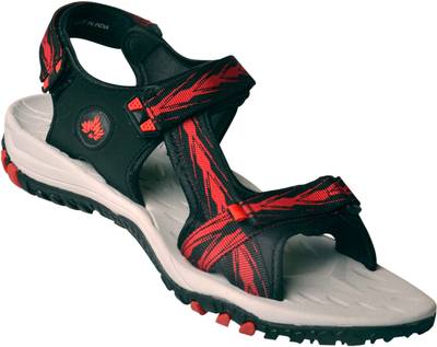 ABS Men BLACK/RED Sandals