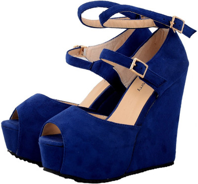 

Shuberry Women Blue Wedges