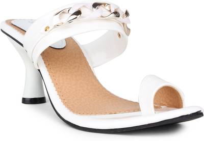 Shoetopia Women White Heels