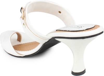 Shoetopia Women White Heels