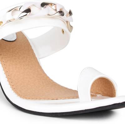 Shoetopia Women White Heels