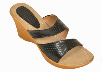 

Bare Soles Women Black Wedges