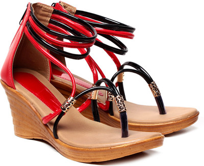 

Nell Women Red Wedges